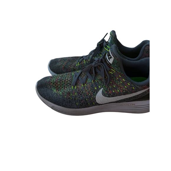 Nike Womens Lunrepic Low Flyknit 2 Gray Running Shoes Size 8 - Picture 5 of 8